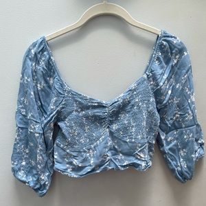 Lottie Moss Floral Crop Top